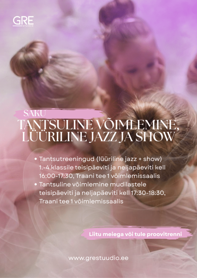 Tantsuline võimlemine // Tantsutreeningud (lüüriline jazz + show)