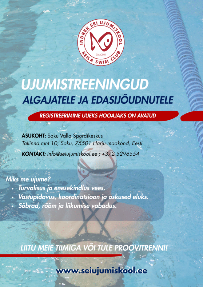 Ujumistreeningud algajatele ja edasijõudnud lastele