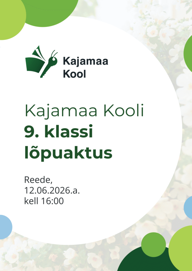 Kajamaa Kooli 9. klassi lõpuaktus