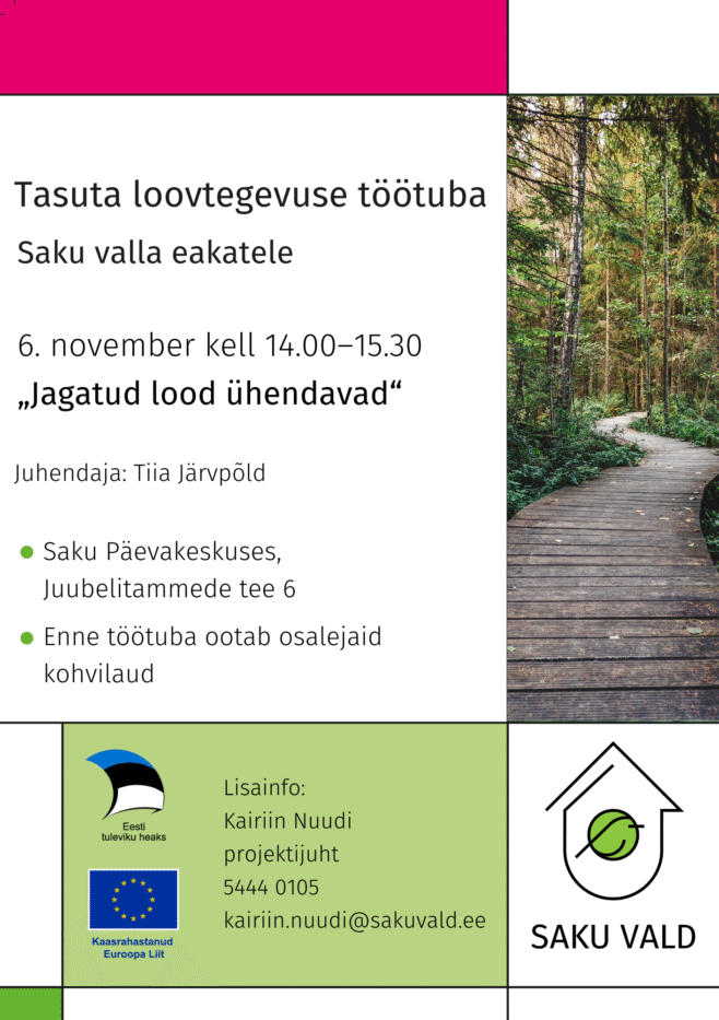 Loovtegevuse töötuba eakatele