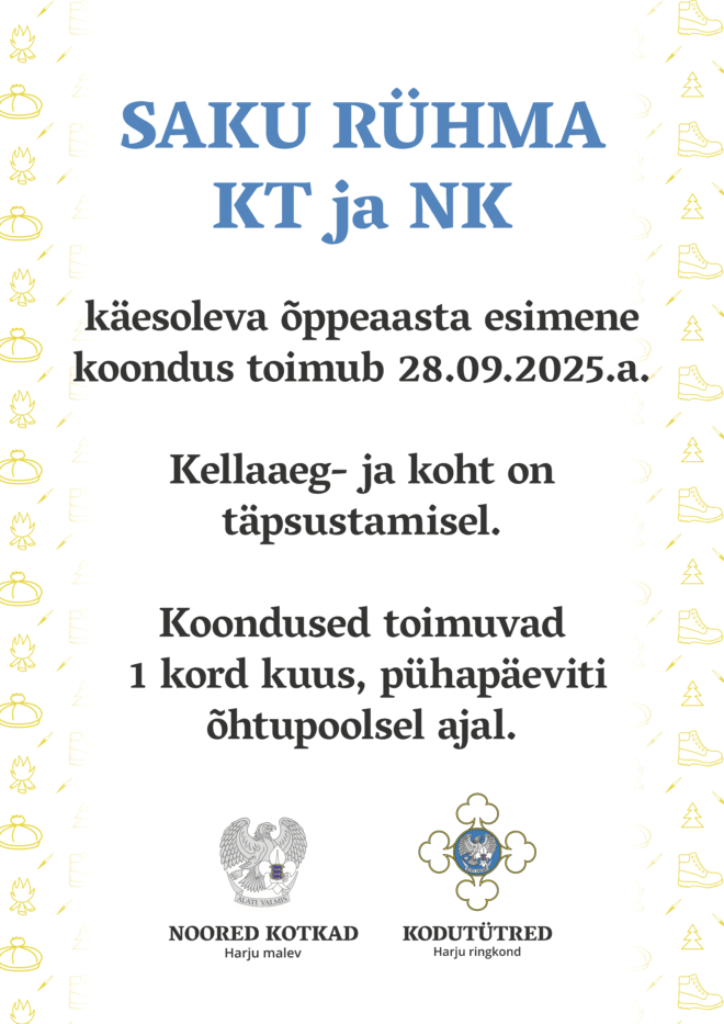 Saku Kodutütred (KT) ja Noored Kotkad (NK)