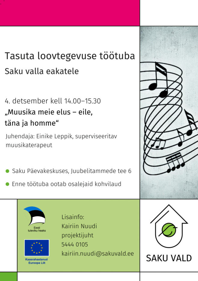 Loovtegevuse töötuba eakatele