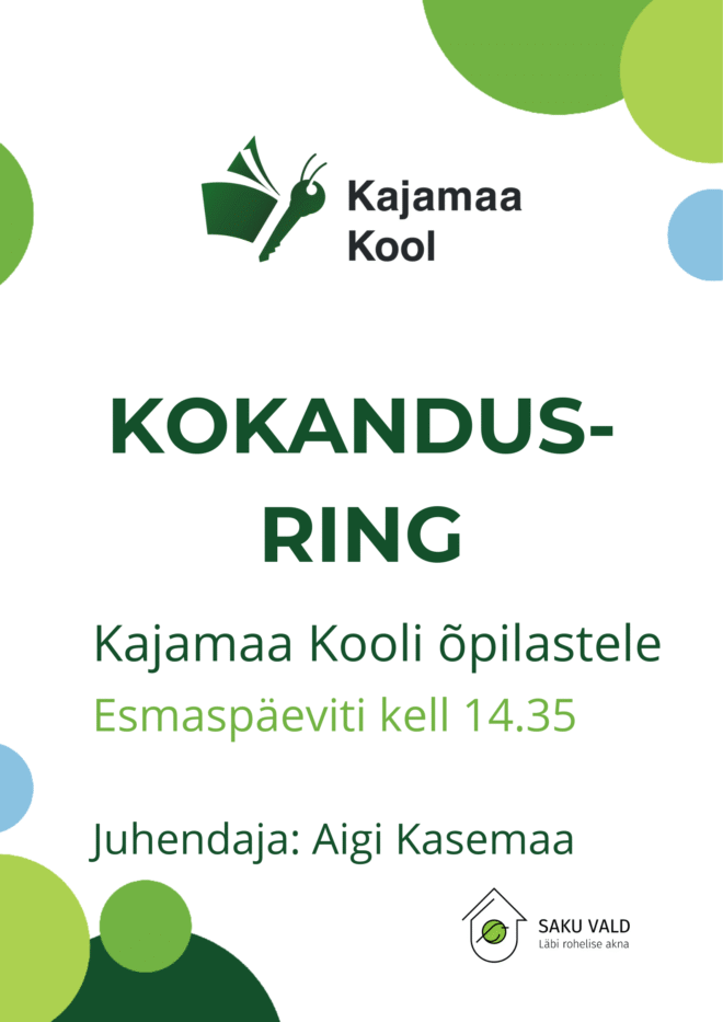 Kokandusring Kajamaa Kooli õpilastele