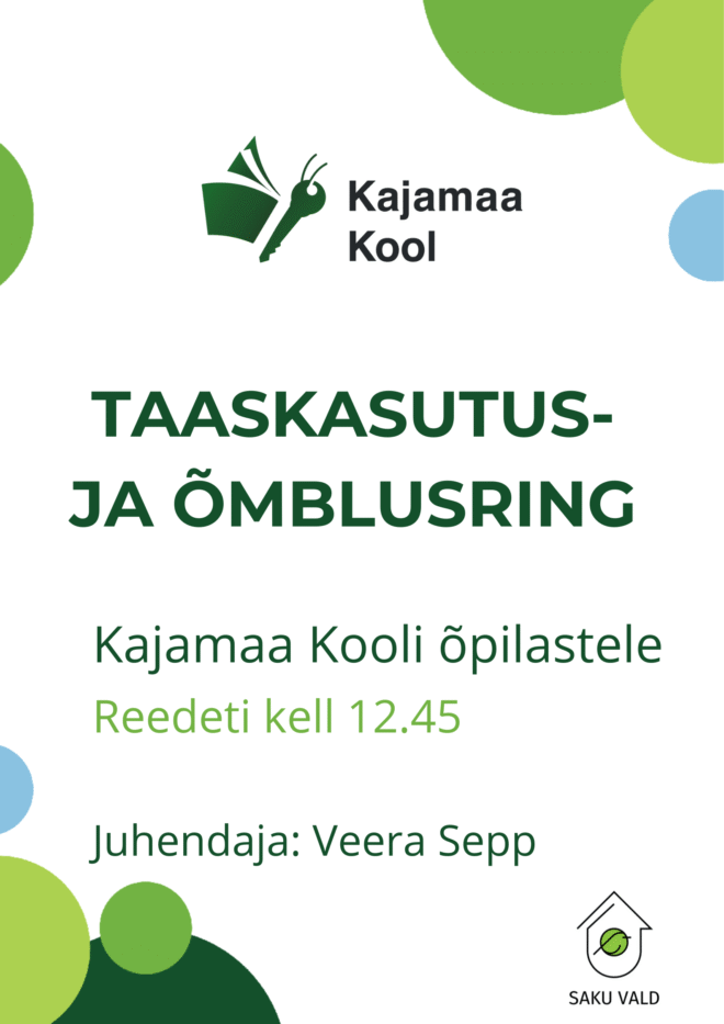 Taaskasutus- ja õmblusring Kajamaa Kooli õpilastele