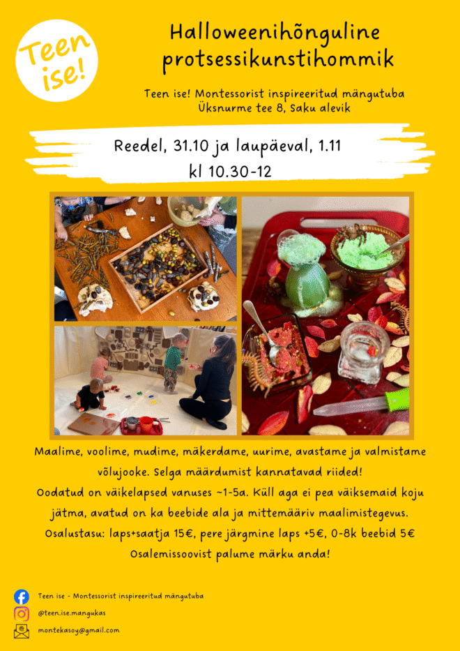 Halloweenihõnguline protsessikunstihommik