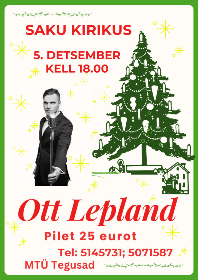 Jõulukontsert Ott Leplandiga
