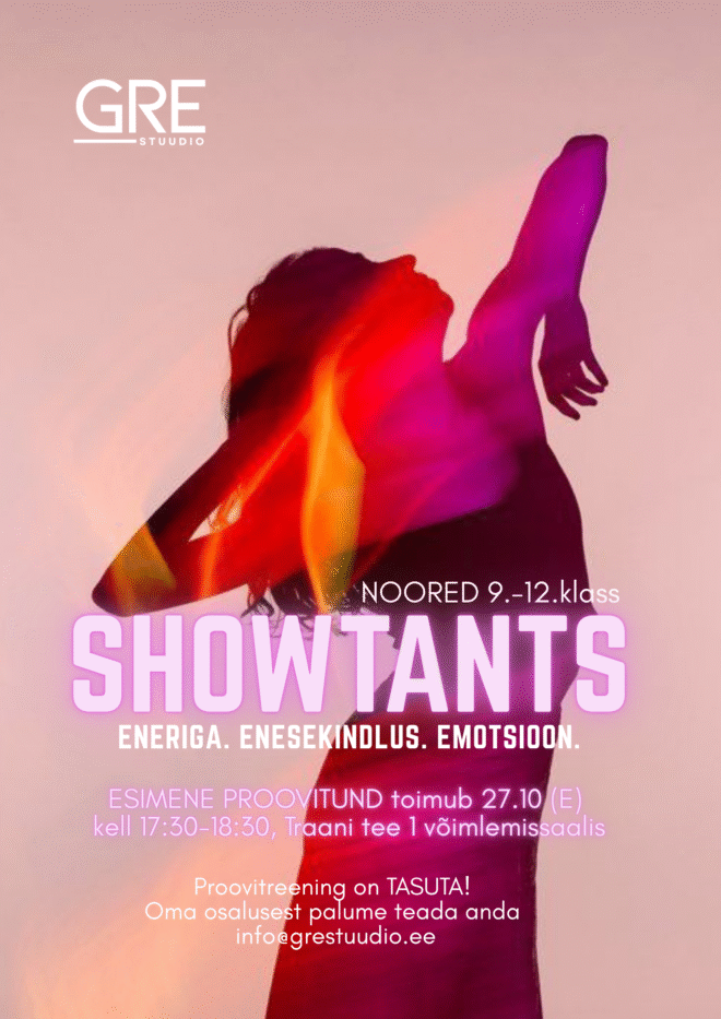 SHOW-TANTSUTREENINGUD NOORTELE