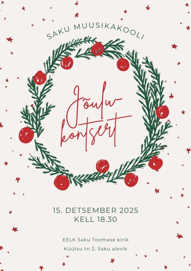 Saku Muusikakooli jõulukontsert