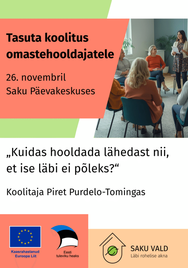 Koolitus „Kuidas hooldada lähedast nii, et ise läbi ei põleks?“