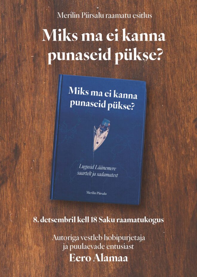 Merilin Piirsalu raamatu “Miks ma ei kanna punaseid pükse? ” esitlus