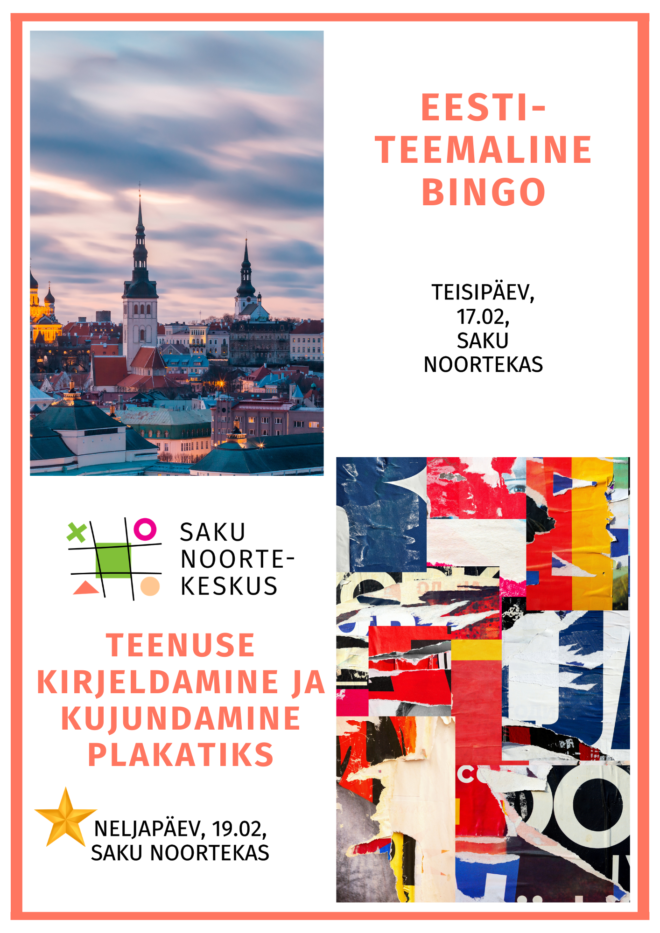 Tegevused Saku Noortekeskuses 17.02 ja 19.02