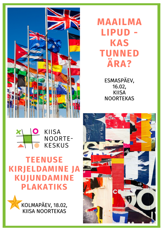 Tegevused Kiisa Noortekeskuses 16.02 ja 18.02