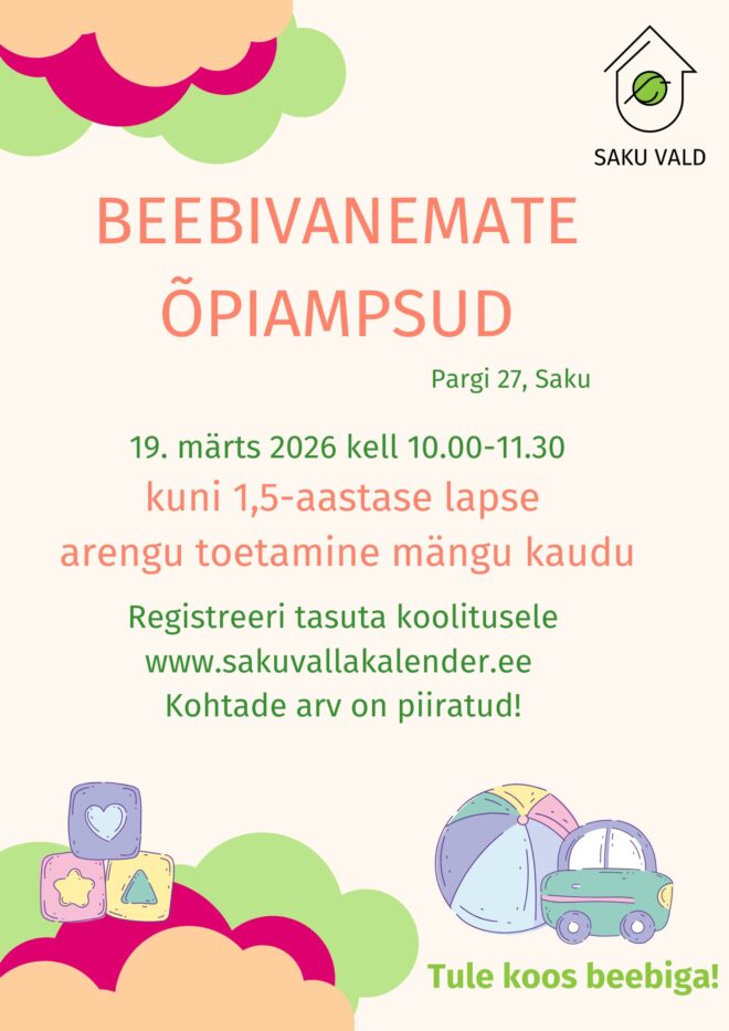 Beebivanemate õpiamps: kuni 1,5-aastase lapse arengu toetamine mängu kaudu