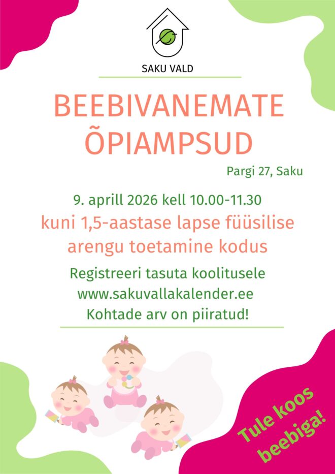 Beebivanemate õpiamps: kuni 1,5-aastase lapse füüsilise arngu toetamine kodus