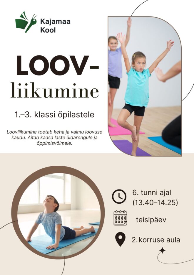 Loovliikumine Kajamaa Kooli õpilastele