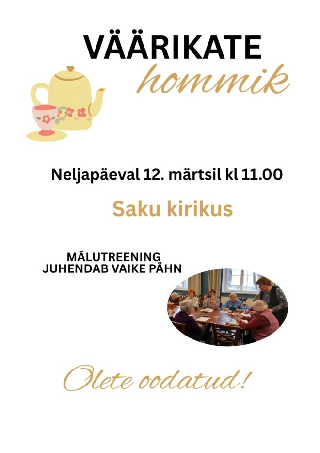 Väärikate hommik Saku kirikus
