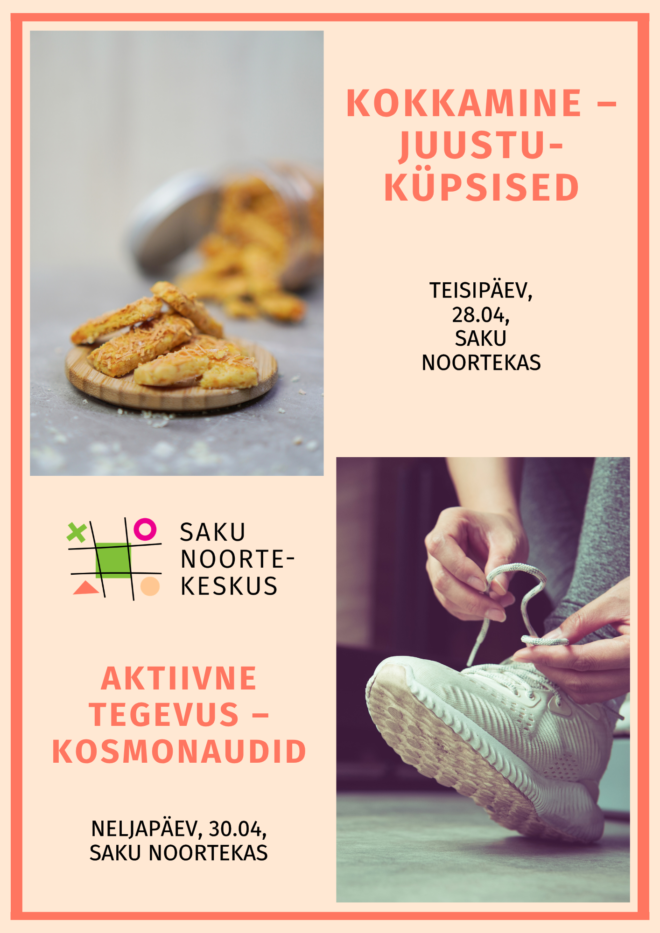 Tegevused Saku Noortekeskuses 28.04 ja 30.04