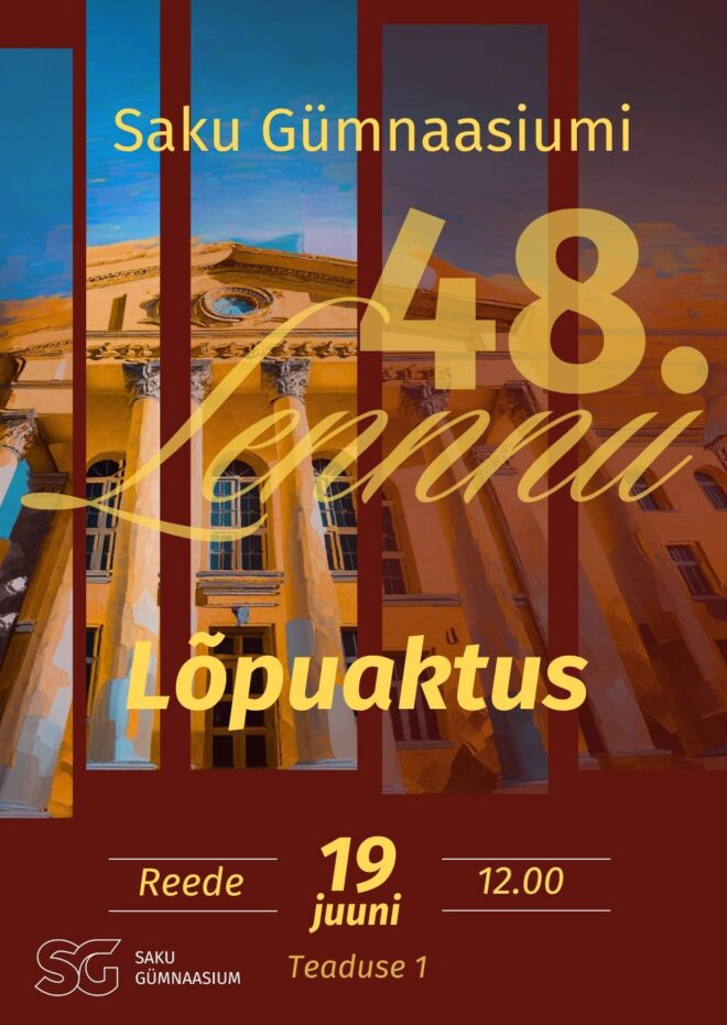 Saku Gümnaasiumi 12. klassi lõpuaktus