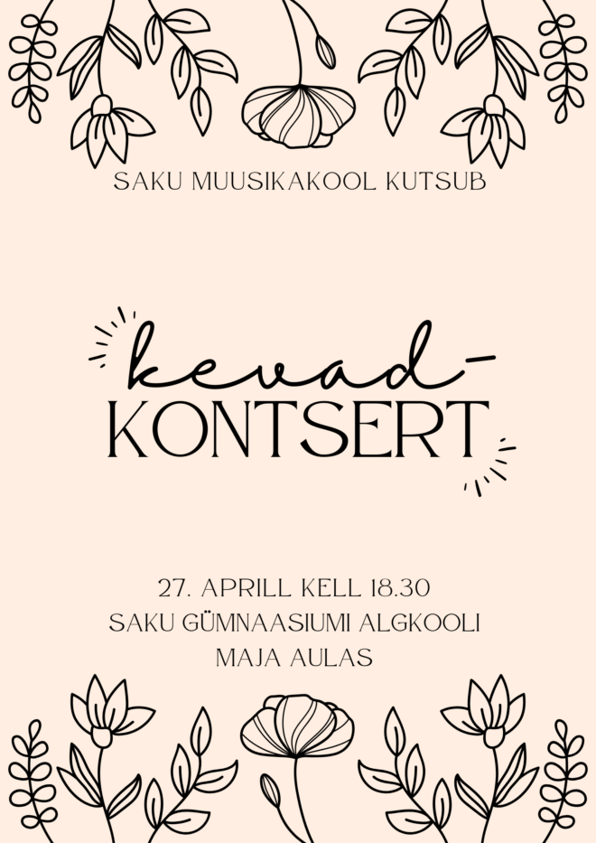 Saku Muusikakooli kevadkontsert