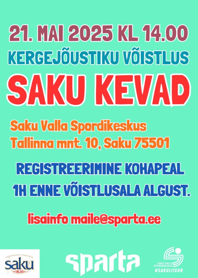 Kergejõustikuvõistlus SAKU KEVAD 2026
