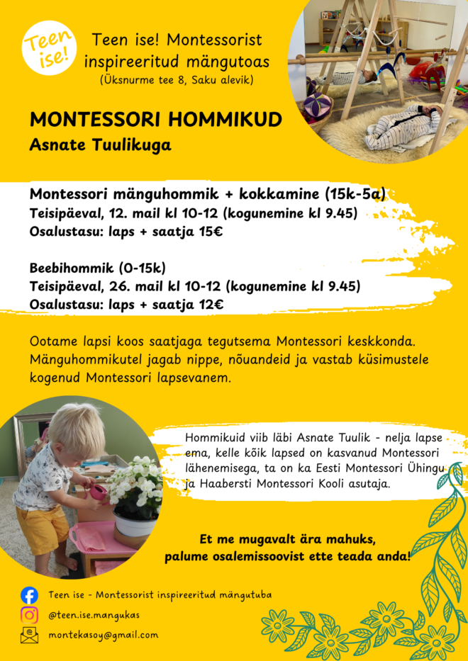 Montessori hommikud Asnate Tuulikuga