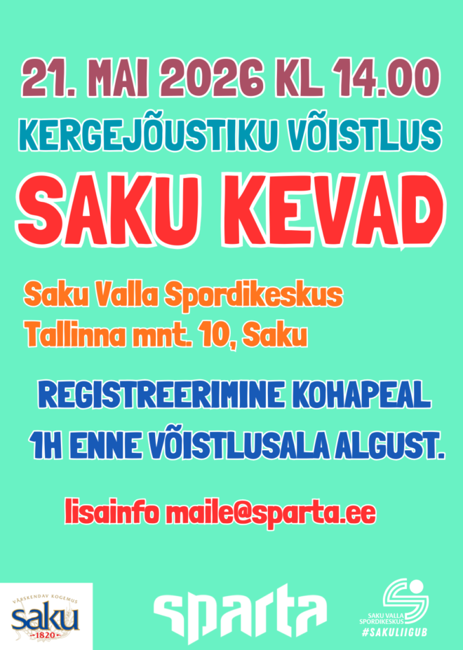 Kergejõustikuvõistlus SAKU KEVAD 2026