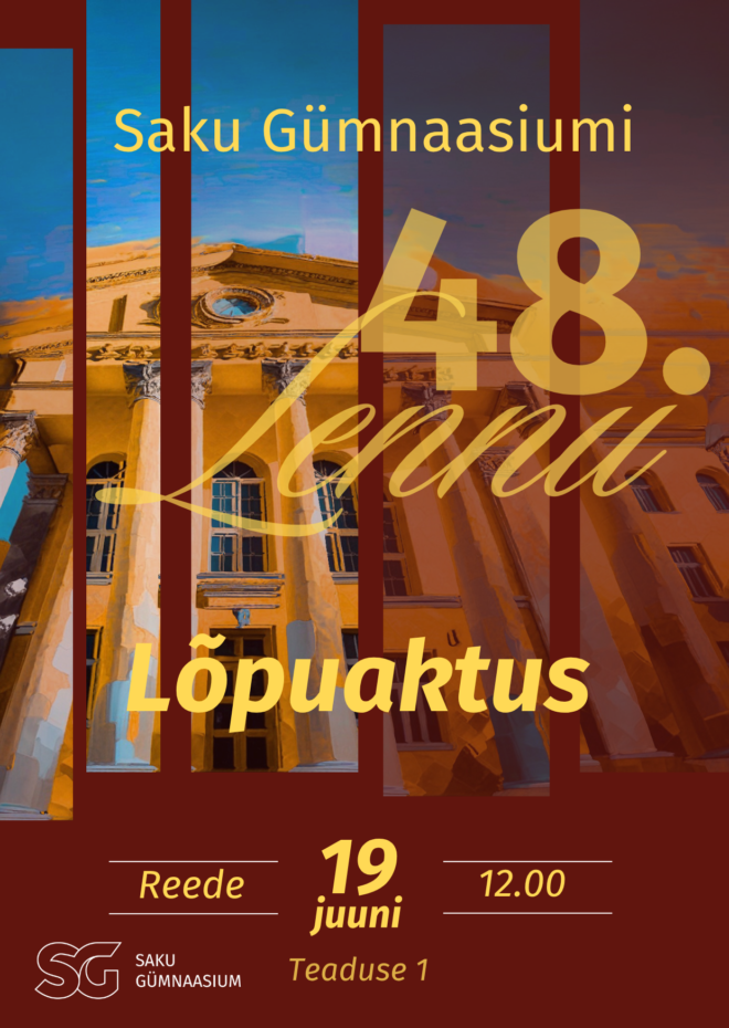 Saku Gümnaasiumi 12. klassi lõpuaktus