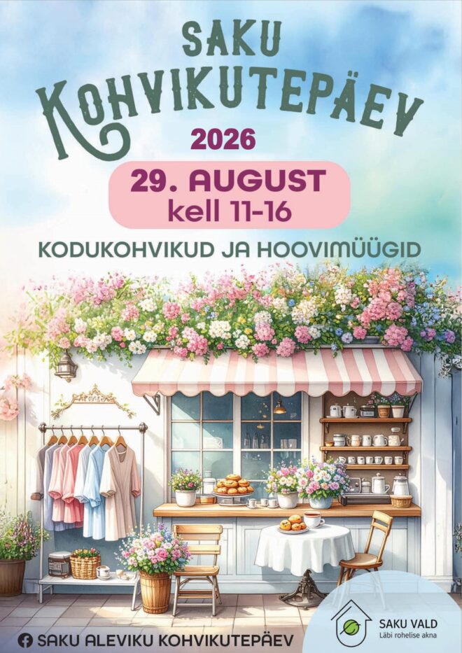 Saku aleviku kohvikutepäev 2026 “Kummutikohvik”