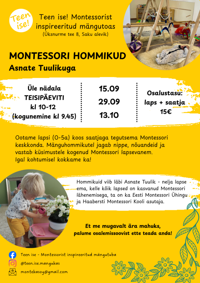 Montessori hommikud Asnate Tuulikuga