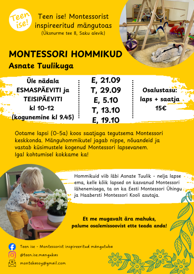 Montessori hommikud Asnate Tuulikuga