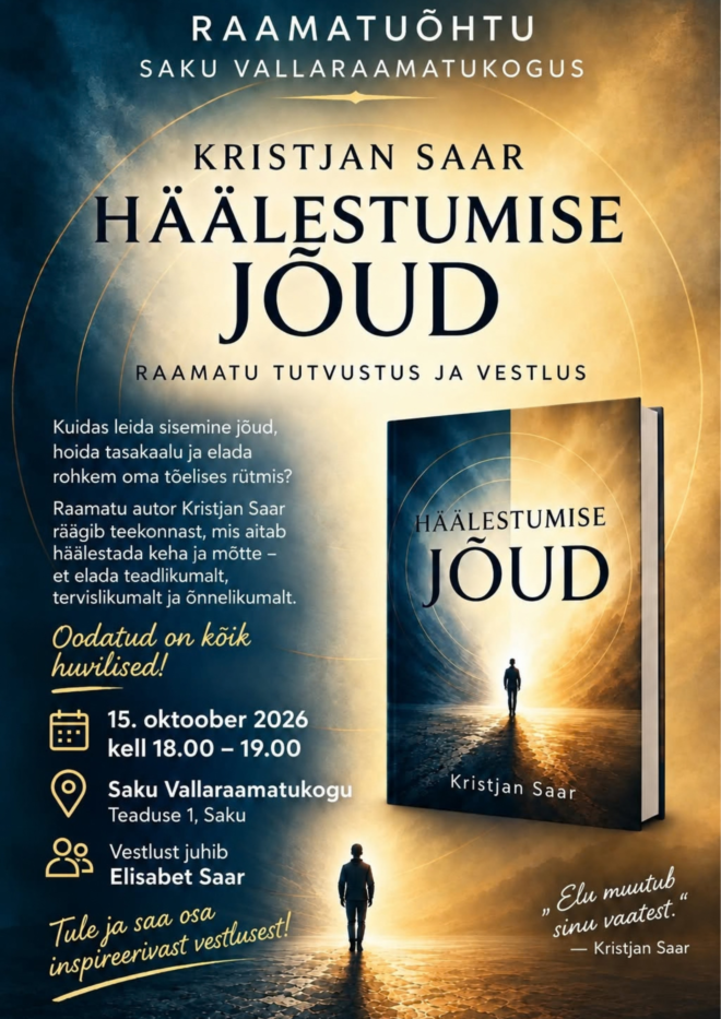 Kristjan Saare raamatu “Häälestumise jõud” esitlus