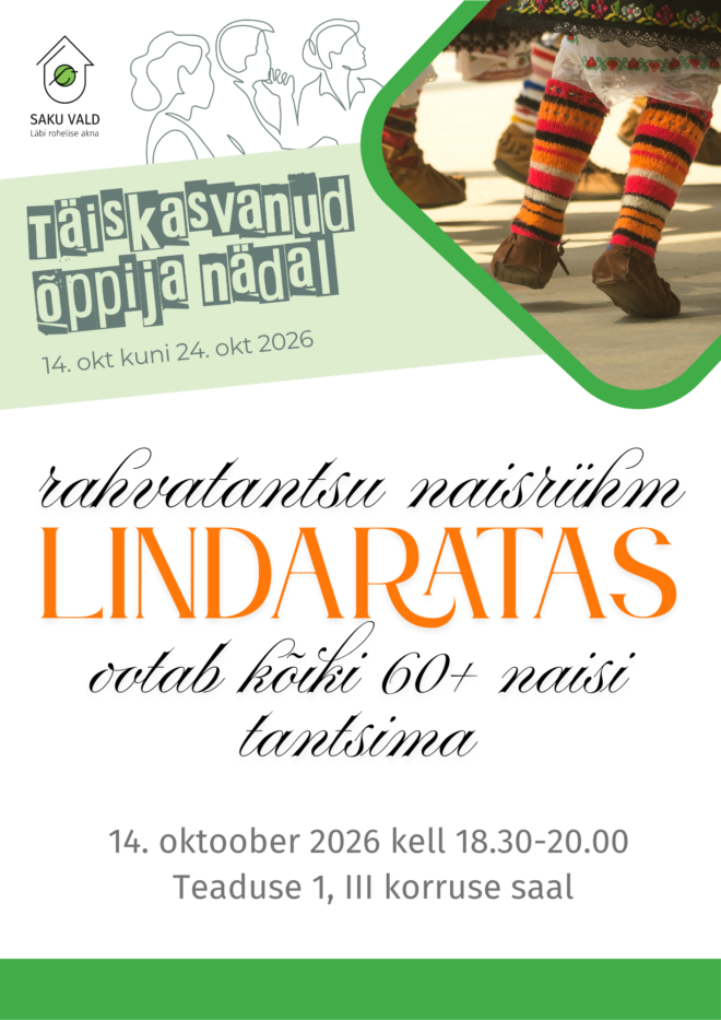 Rahvatantsu naisrühm Lindaratas ootab kõiki 60+ naisi tantsima!