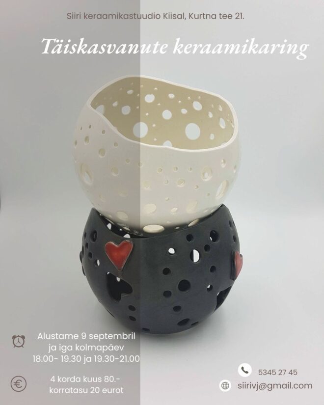 Täiskasvanute keraamikaring Kiisal!
