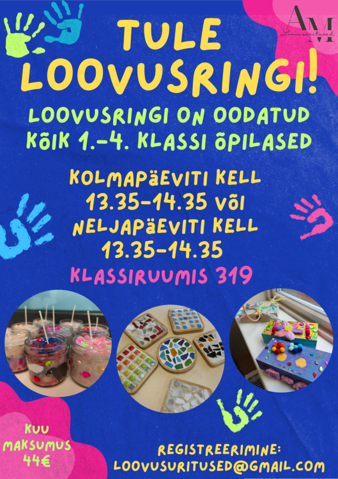 Loovusring 1.-4. klassile.