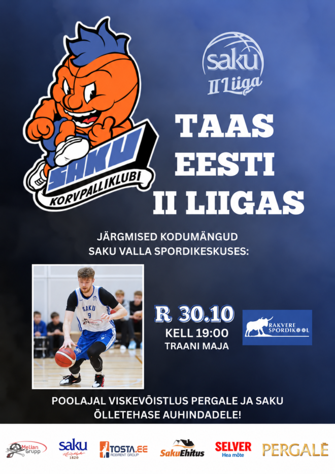 Saku II liiga: Saku KK vs Rakvere Spordikool/Revin Grupp