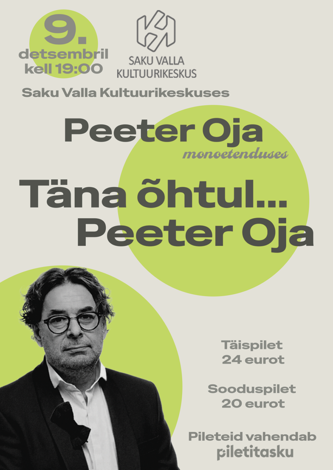 Täna õhtul… Peeter Oja