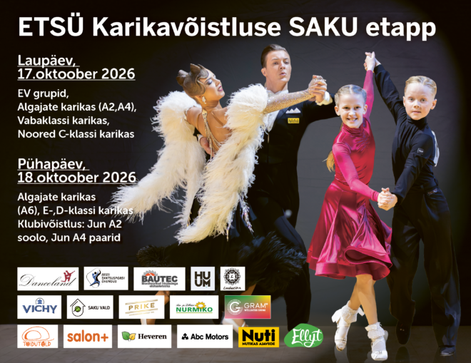 Võistlustantsu karikaetapp Sakus!