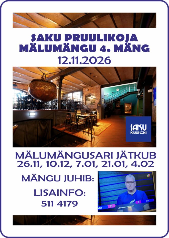 Saku Pruulikoja mälumängu IV etapp
